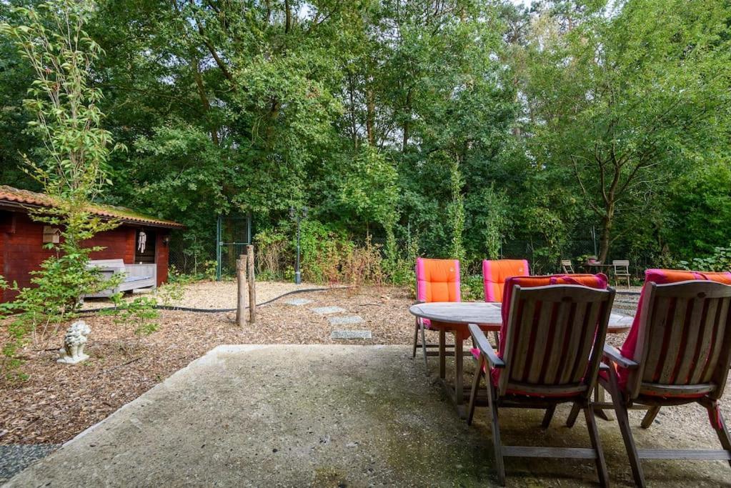 Spacious Wooden Cottage With Infra-Red Sauna At Veluwe Putten Bagian luar foto